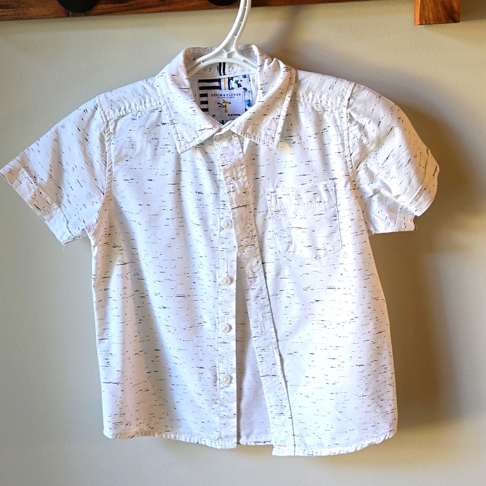 Denim & Flower button down shirt